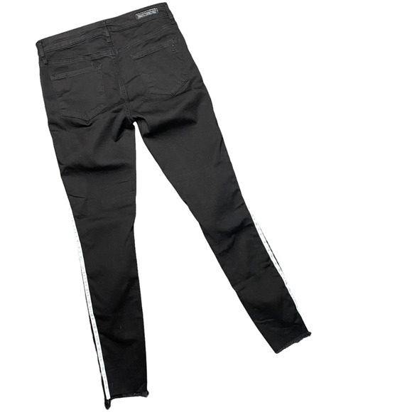 ARTICLES OF SOCIETY | sz 27 Women's Black/White Racing Stripe Sarah Skinny Jeans - Picture 3 of 5